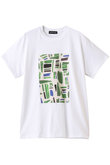アブストラクトプリントTシャツ