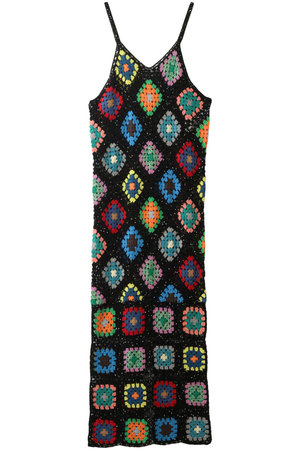 メゾンスペシャル/MAISON SPECIALのクロシェニットキャミワンピース