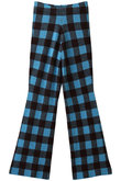 ブークレーギンガムチェックニットパンツ