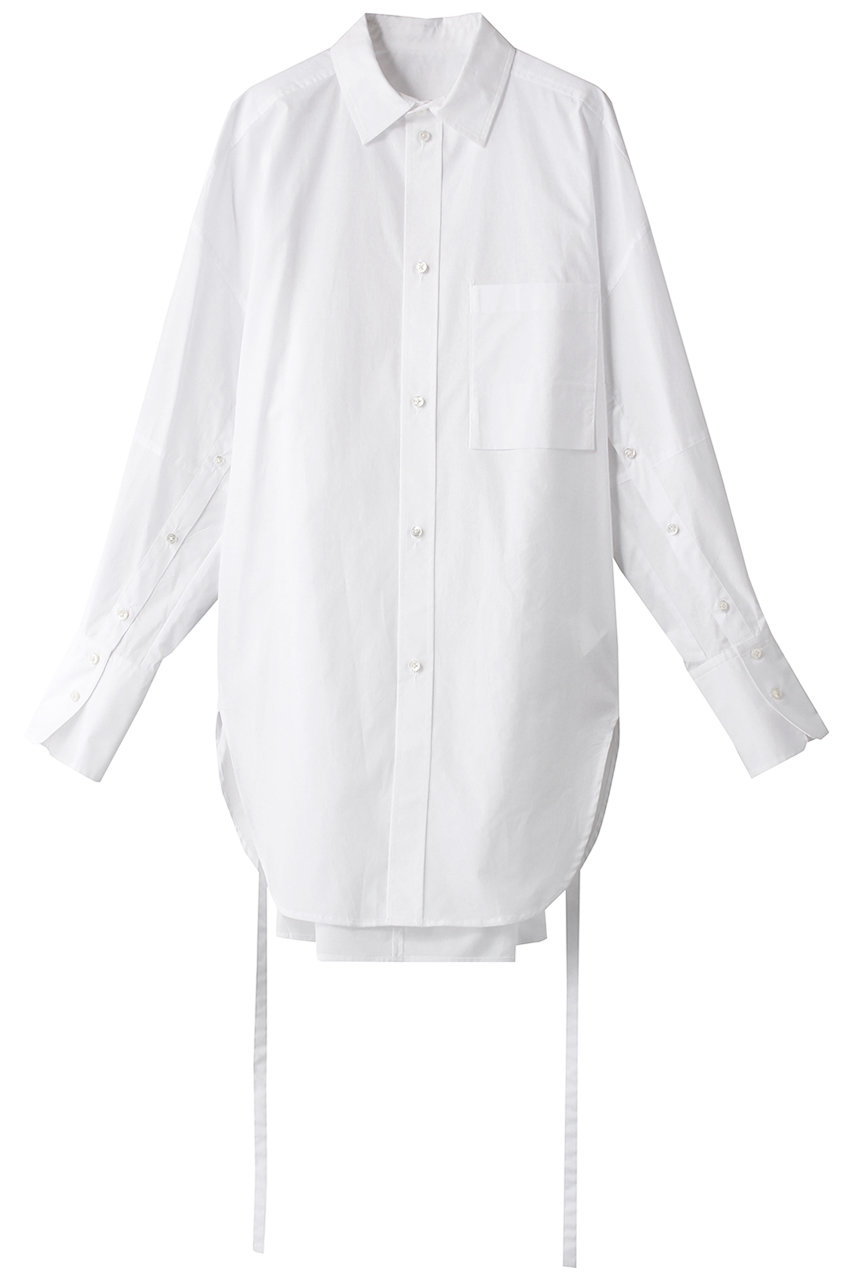 MAISON SPECIAL メゾンスペシャル オーガニックコットンオーバーチュニックシャツ WHT(ホワイト)
