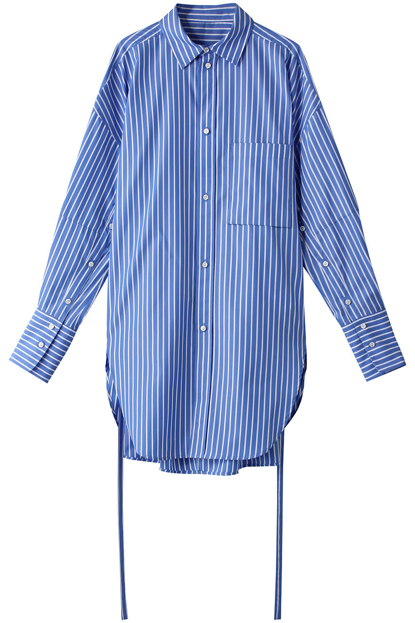 MAISON SPECIAL メゾンスペシャル オーバーチュニックストライプシャツ BLU(ブルー)