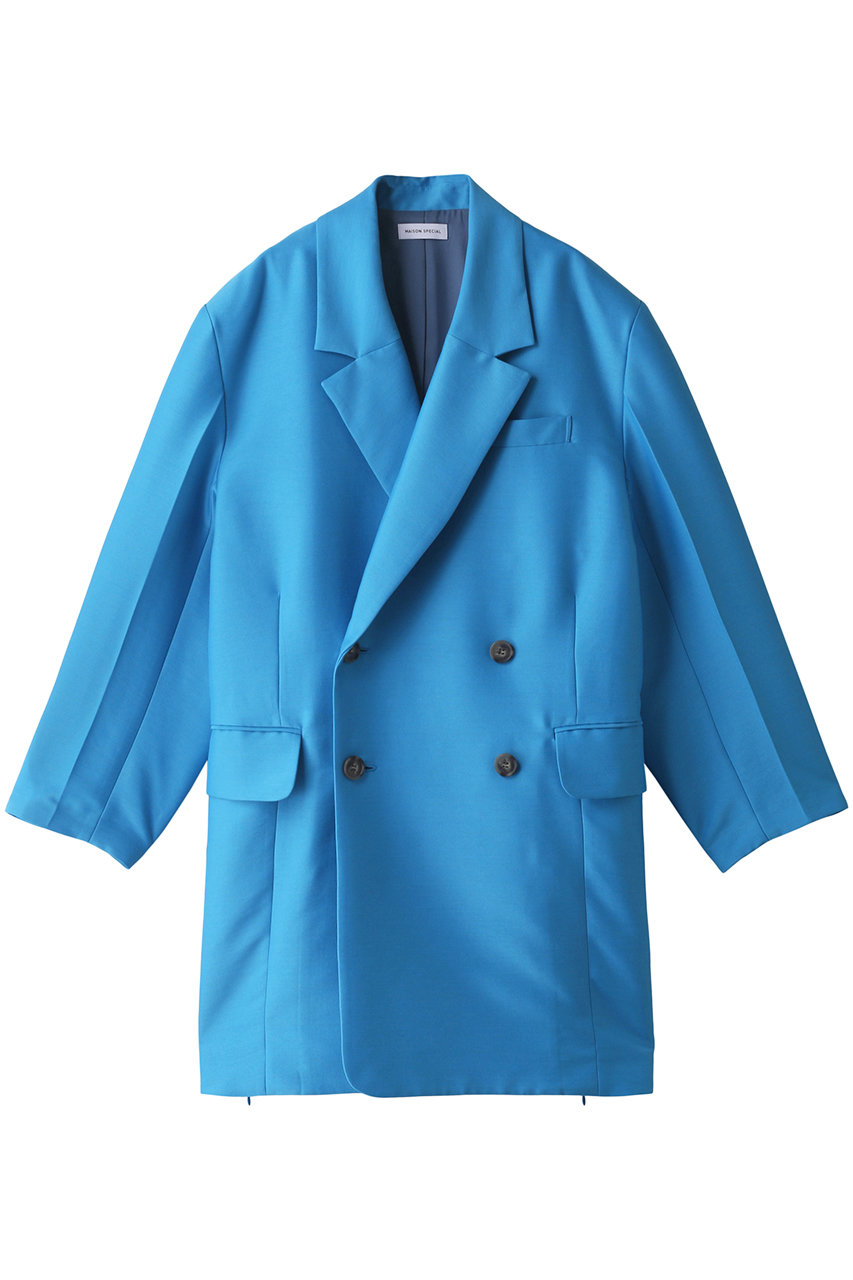 MAISON SPECIAL メゾンスペシャル 【予約販売】オーバージャケットコート BLU(ブルー)