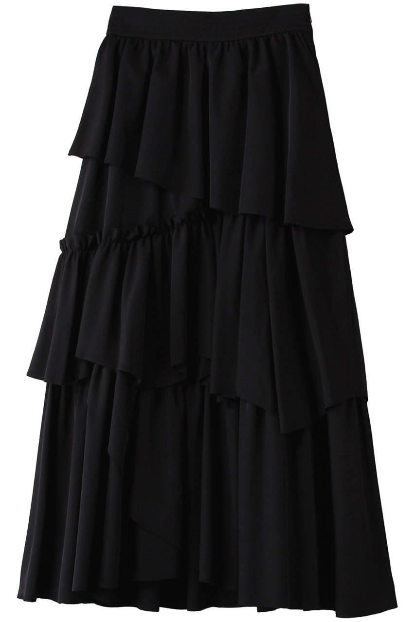 MAISON SPECIAL メゾンスペシャル シャンブレータフタボリュームスカート BLK(ブラック)