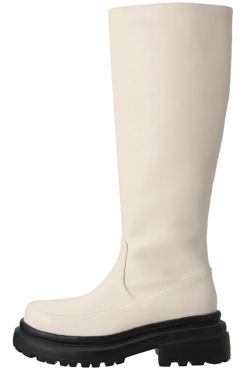 MAISON SPECIAL ボリュームソールロングブーツ (O.WHT(オフホワイト), 38(約25cm)) メゾンスペシャル ELLE SHOP