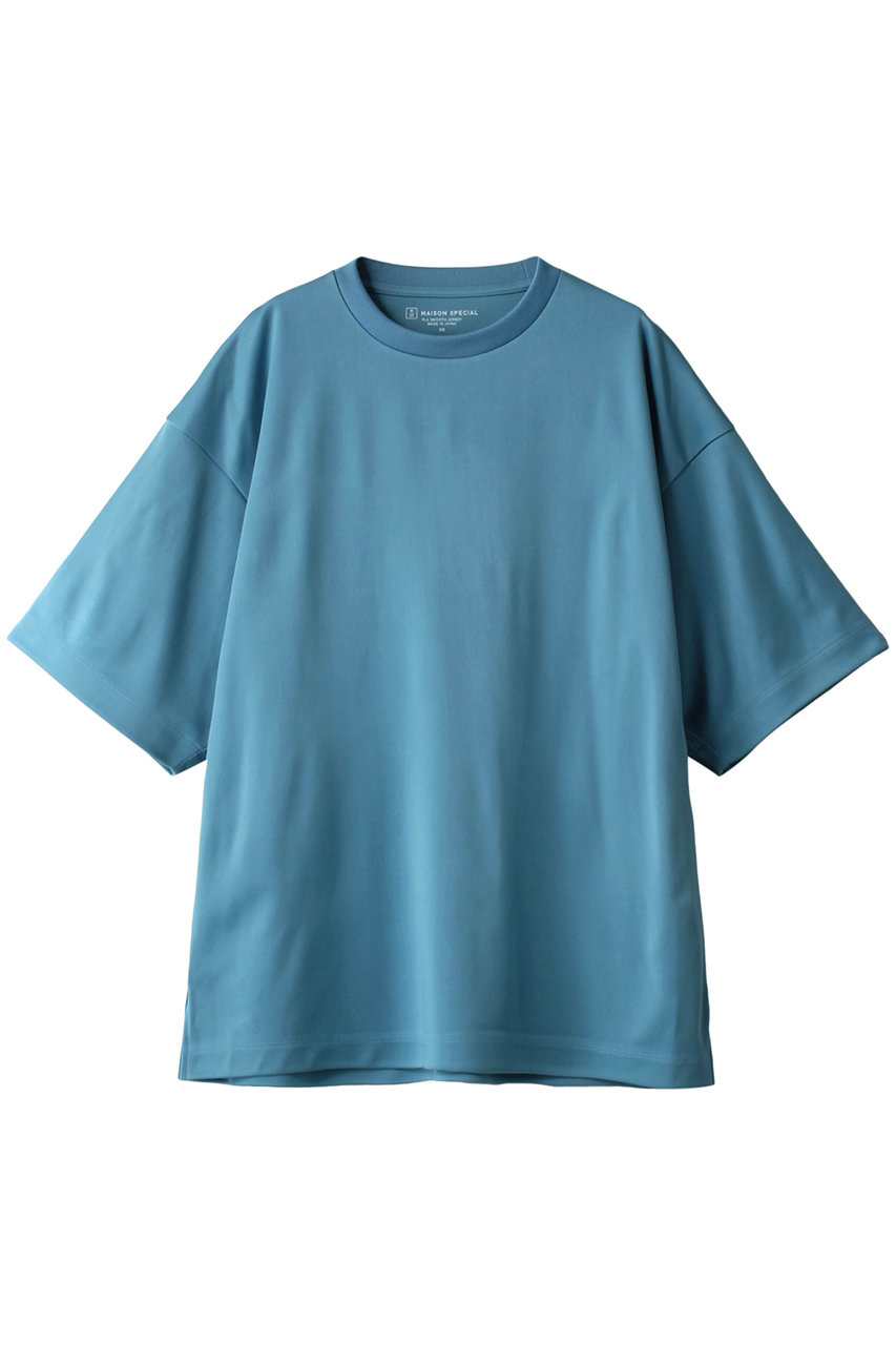 メゾンスペシャル/MAISON SPECIALの【UNISEX】PLAスムース プライムオーバークルーネックTシャツ(BLU(ブルー)/11231411304)