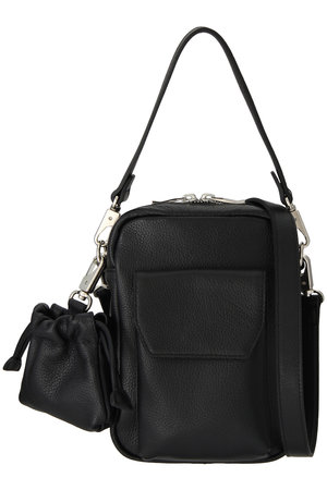 メゾンスペシャル/MAISON SPECIALの【UNISEX】巾着チャーム付きレザーミニポーチ(120100/120102)