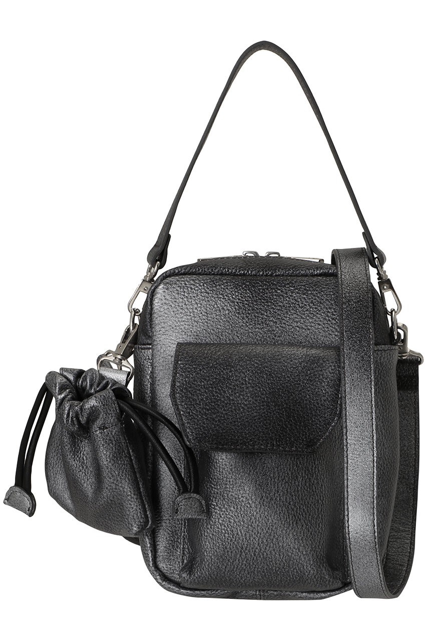 MAISON SPECIAL 【UNISEX】巾着チャーム付きレザーミニポーチ (MLT1(マルチカラー), FREE) メゾンスペシャル ELLE SHOP
