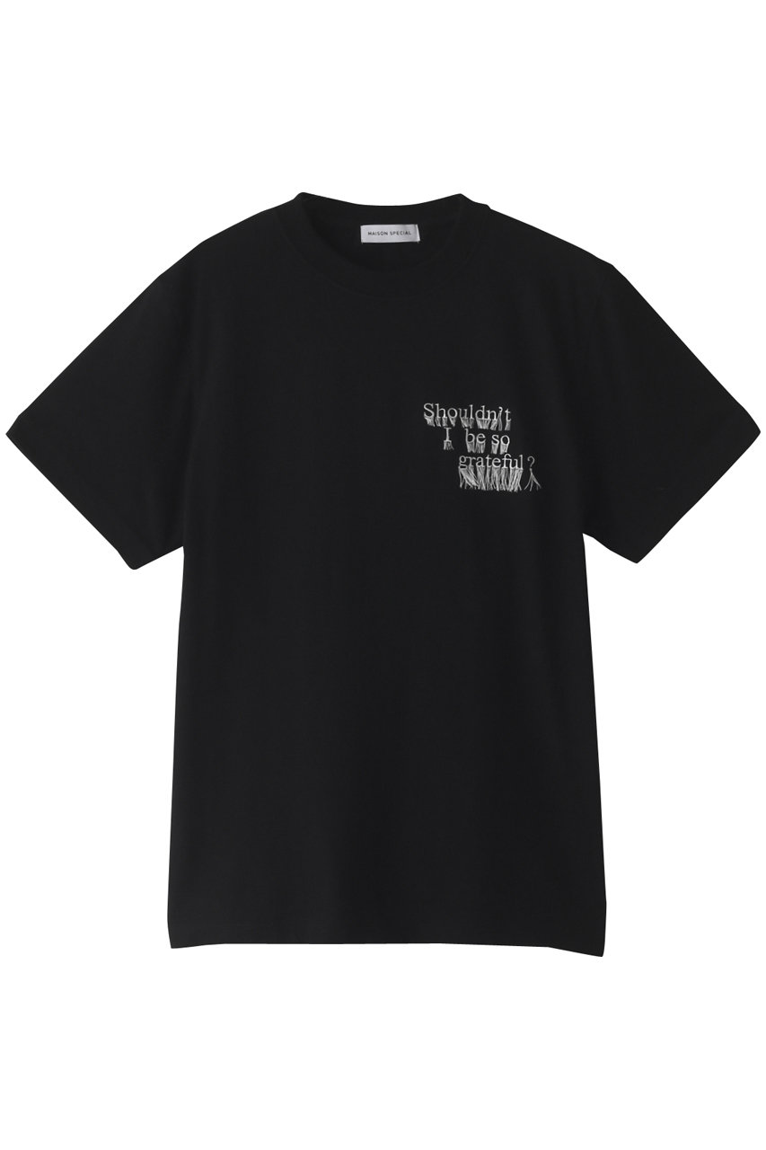 MAISON SPECIAL ALWAYS LOVE Tシャツ (BLK(ブラック), FREE) メゾンスペシャル ELLE SHOP