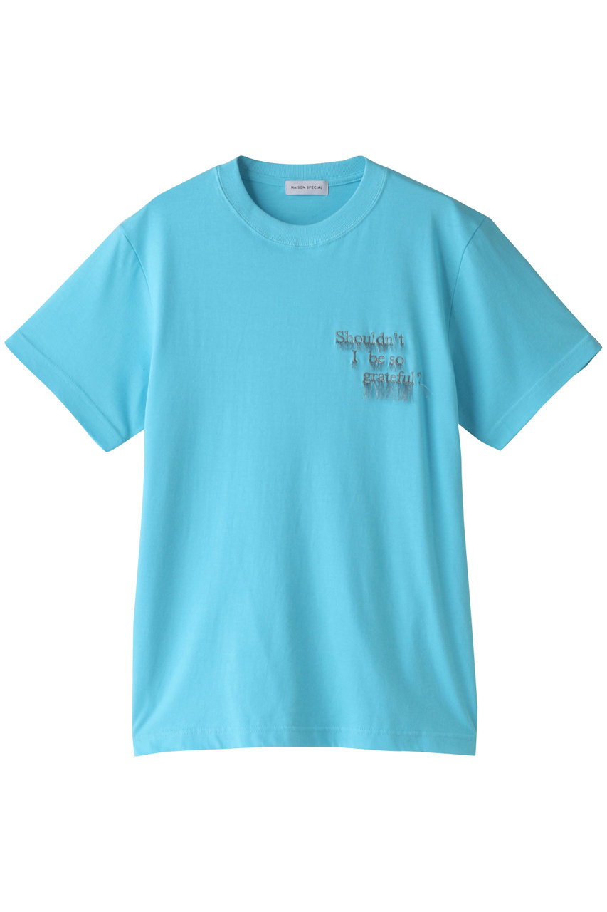 MAISON SPECIAL ALWAYS LOVE Tシャツ (BLU(ブルー), FREE) メゾンスペシャル ELLE SHOP