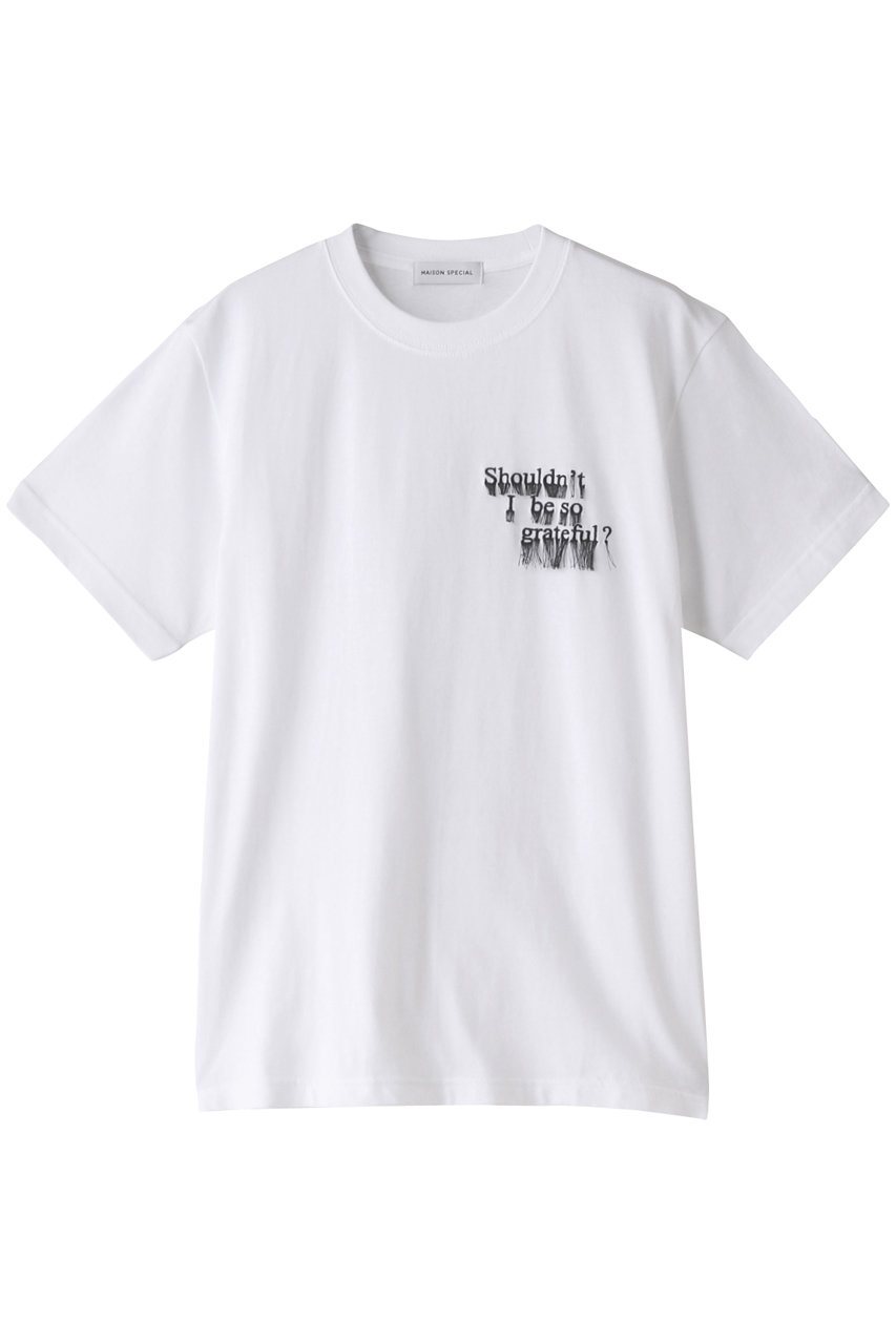 MAISON SPECIAL ALWAYS LOVE Tシャツ (WHT(ホワイト), FREE) メゾンスペシャル ELLE SHOP
