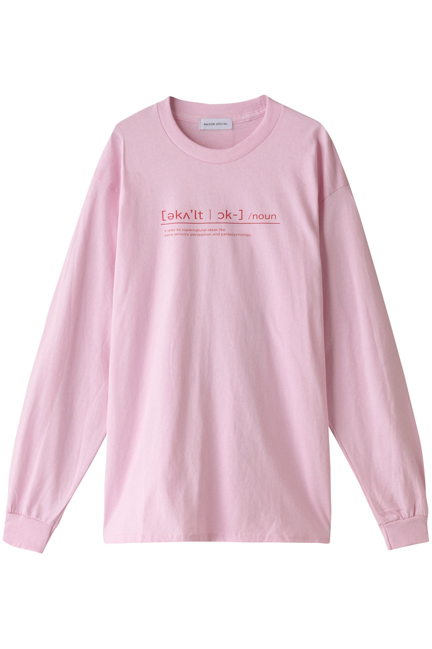 MAISON SPECIAL OccultロングスリーブＴシャツ (PNK(ピンク), FREE) メゾンスペシャル ELLE SHOP