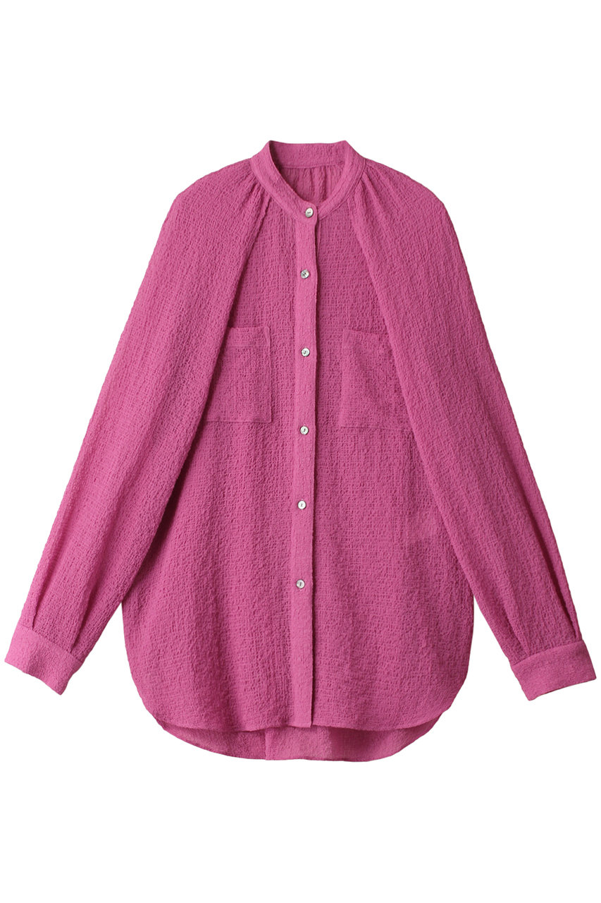 MAISON SPECIAL ケープスリーブシアーサッカーシャツ (PNK(ピンク), FREE) メゾンスペシャル ELLE SHOP