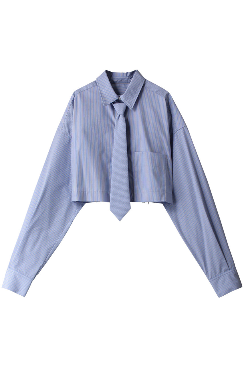 MAISON SPECIAL ネクタイショートシャツ (BLU(ブルー), FREE) メゾンスペシャル ELLE SHOP