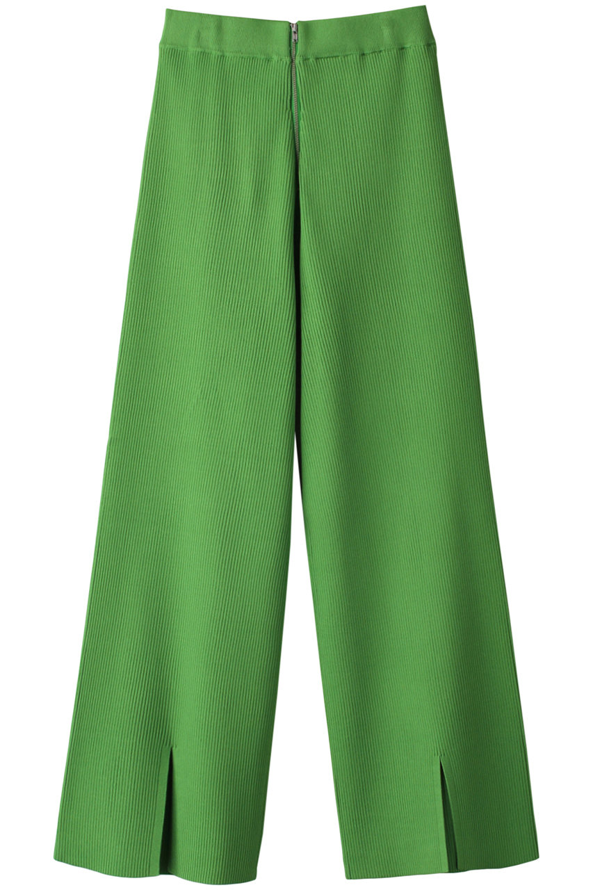 メゾンスペシャル/MAISON SPECIALのジップリブニットパンツ(GRN(グリーン)/21231465501)