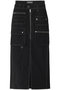 マルチポケットレイヤードカーゴスカート メゾンスペシャル/MAISON SPECIAL BLK(ブラック)