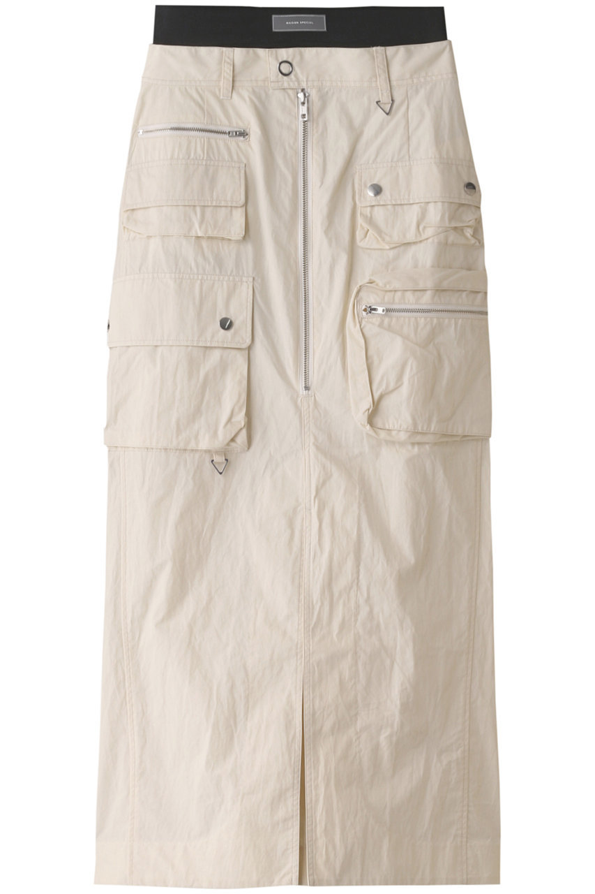 メゾンスペシャル/MAISON SPECIALのマルチポケットレイヤードカーゴスカート(O.WHT(オフホワイト)/21231515201)