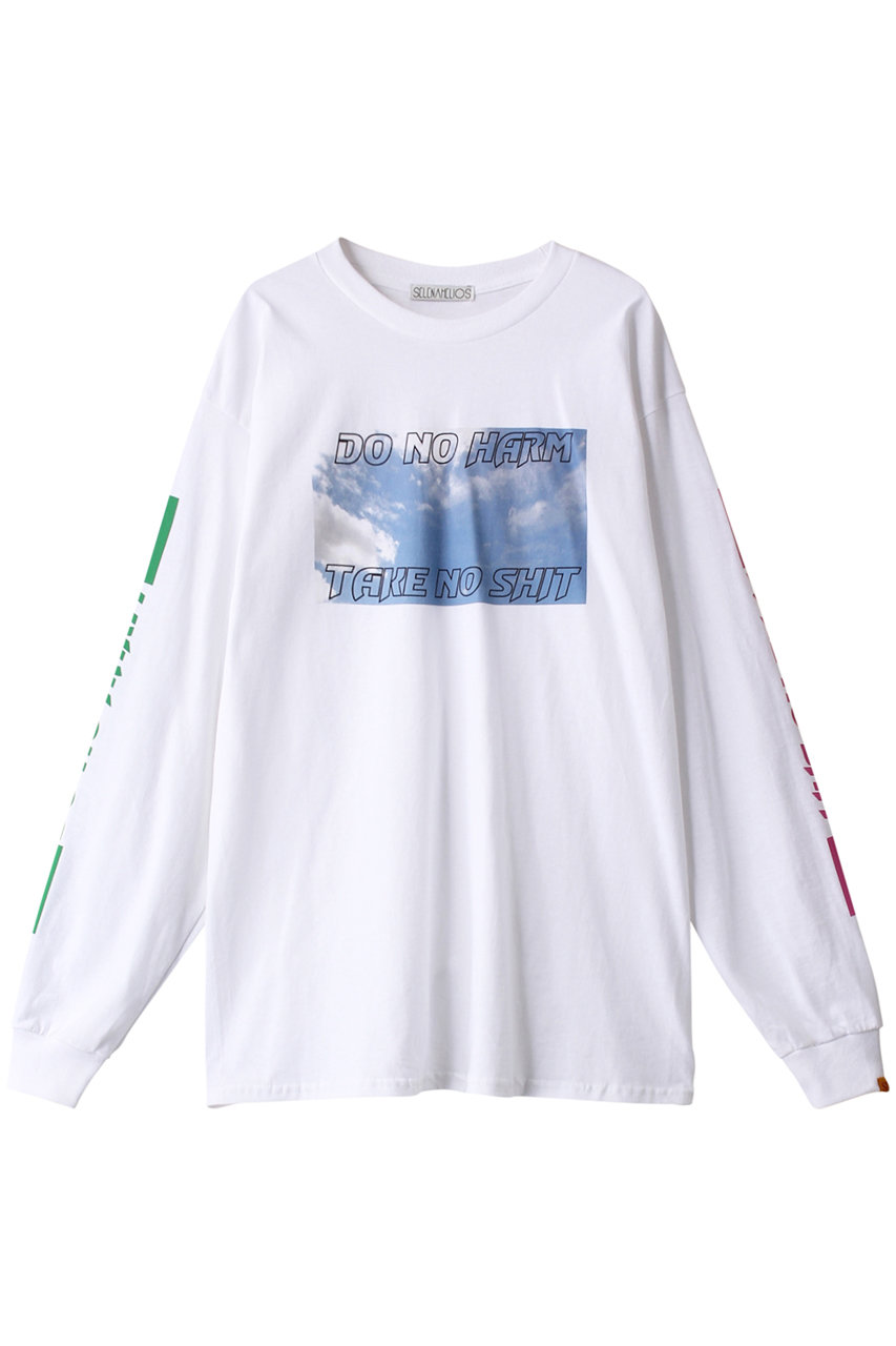 MAISON SPECIAL 【SELENAHELIOS for MAISON SPECIAL】 PEACEFUL Long Sleeve T shirt (WHT(ホワイト), FREE) メゾンスペシャル ELLE SHOP
