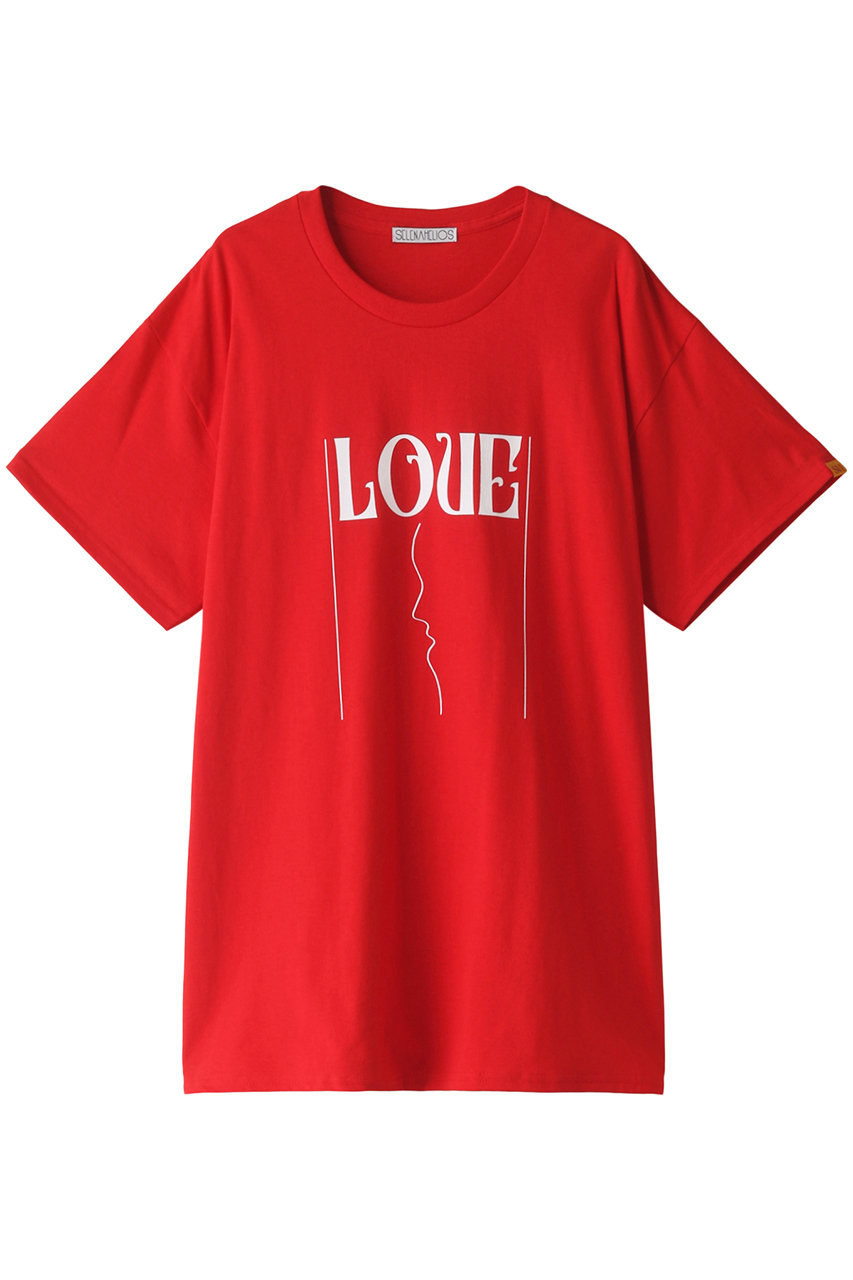 MAISON SPECIAL 【SELENAHELIOS for MAISON SPECIAL】LOVE T Shirt (RED(レッド), FREE) メゾンスペシャル ELLE SHOP