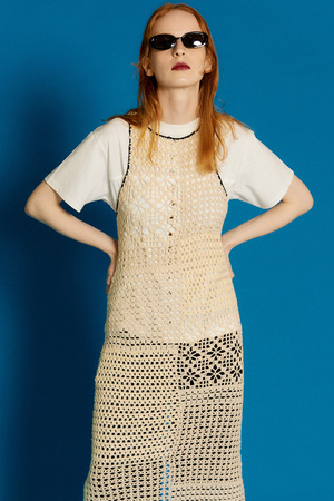 メゾンスペシャル/MAISON SPECIALのハンドマルチクロシェワンピース(110500/110503)