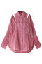シアーシャンブレーオーガンジーオーバーシャツ メゾンスペシャル/MAISON SPECIAL PNK(ピンク)
