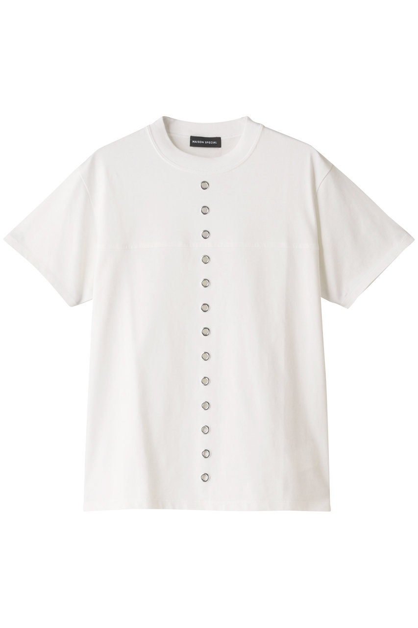 MAISON SPECIAL アイレットTシャツ (WHT(ホワイト), FREE) メゾンスペシャル ELLE SHOP