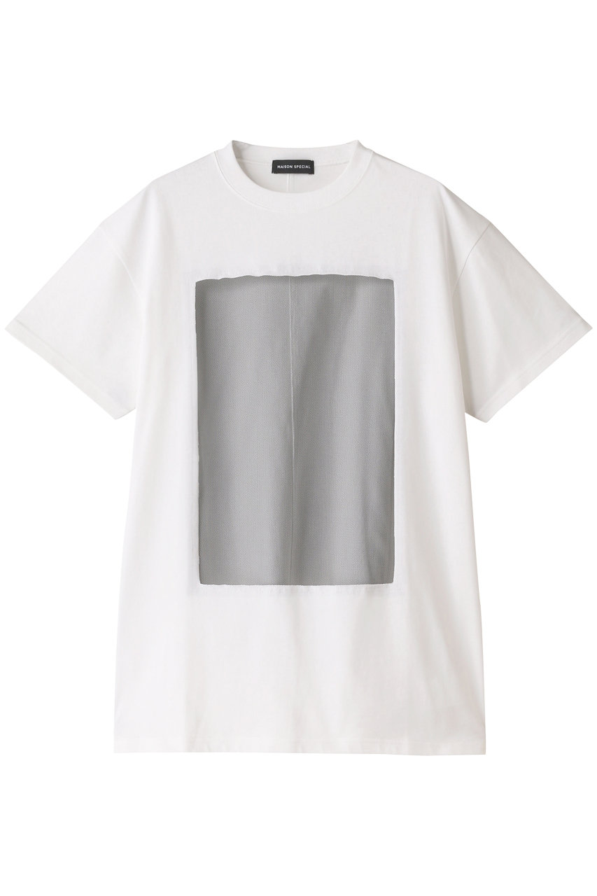 MAISON SPECIAL フロントチュールTシャツ (WHT(ホワイト), FREE) メゾンスペシャル ELLE SHOP MAISON SPECIAL フロントチュールTシャツ (WHT(ホワイト), FREE) メゾンスペシャル ELLE SHOP