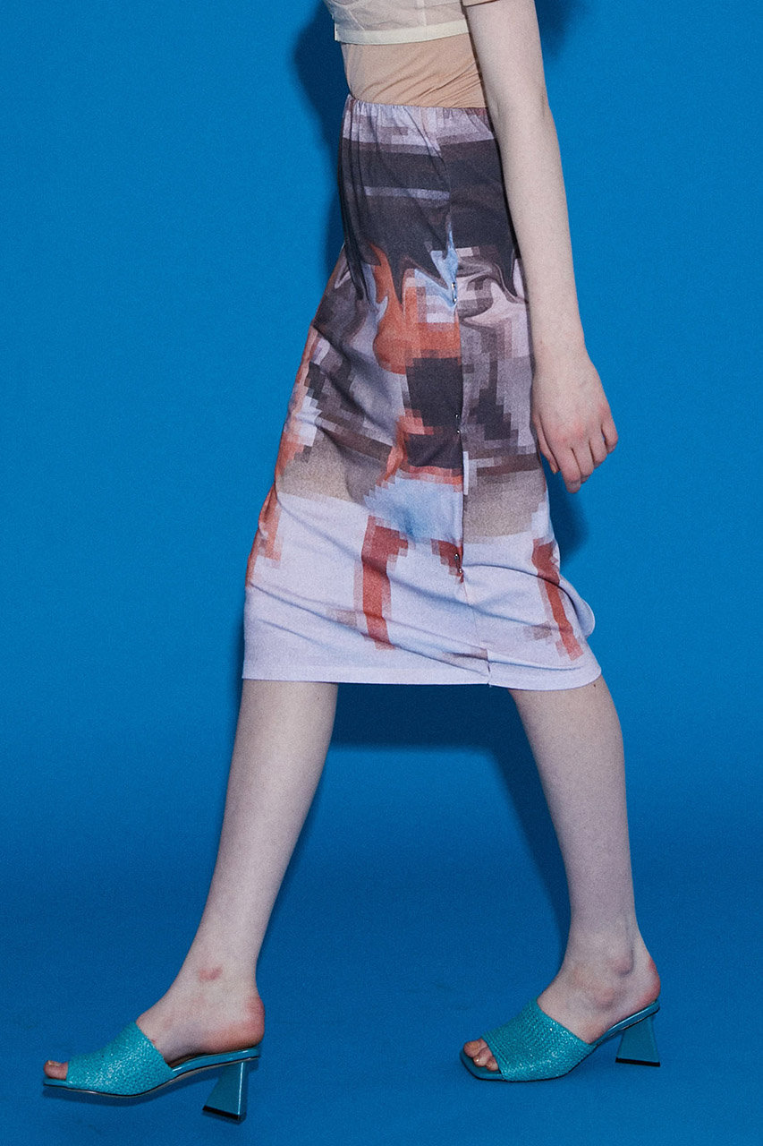 MAISON SPECIAL(メゾンスペシャル)｜モザイクプリントタイトスカート