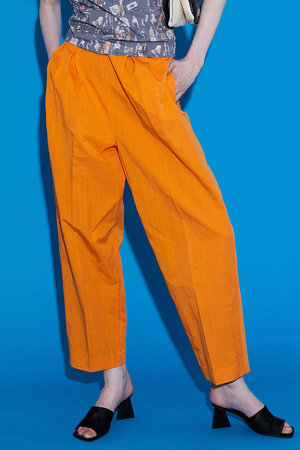 メゾンスペシャル/MAISON SPECIALのコットンナイロンハイウエストバルーンパンツ