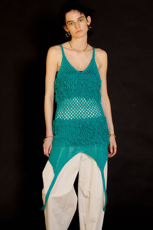 メゾンスペシャル/MAISON SPECIALのループフリンジキャミチュニック(110300/110301)