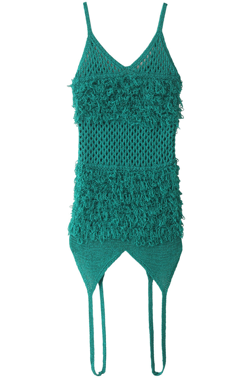 メゾンスペシャル/MAISON SPECIALのループフリンジキャミチュニック(GRN(グリーン)/21231265804)