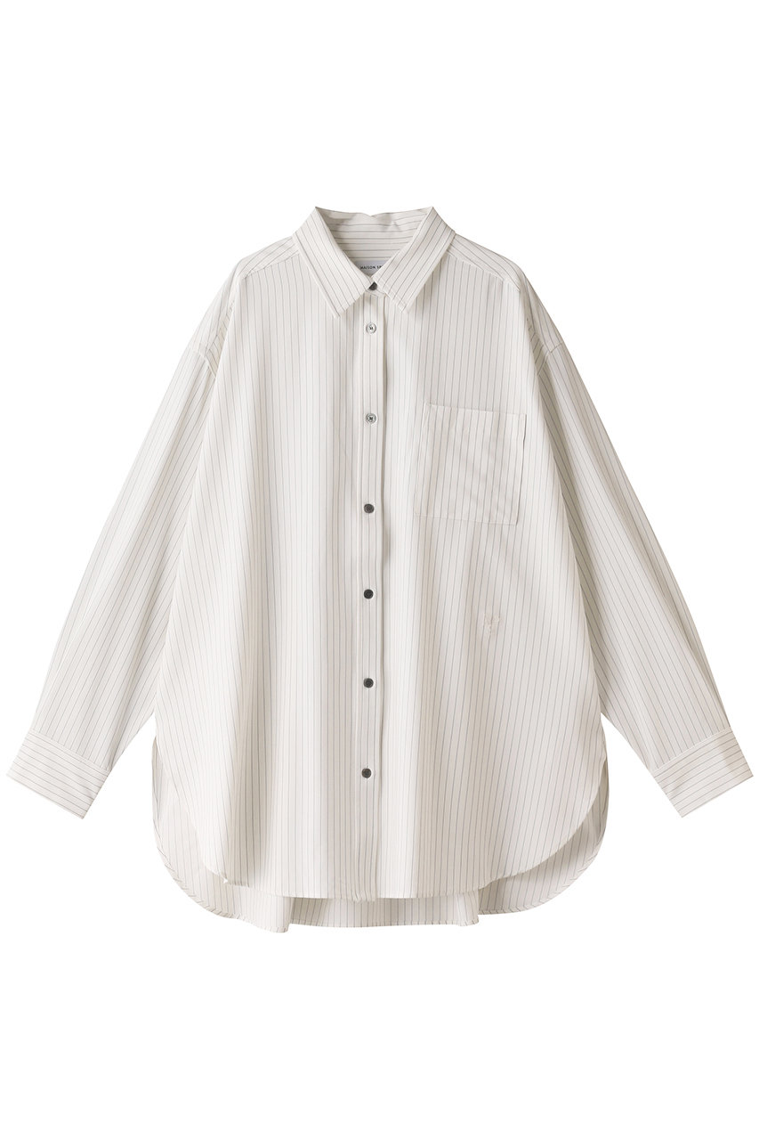 ＜ELLE SHOP＞ MAISON SPECIAL オーバーサイズカラーシャツ (WHT(ホワイト) FREE) メゾンスペシャル ELLE SHOP