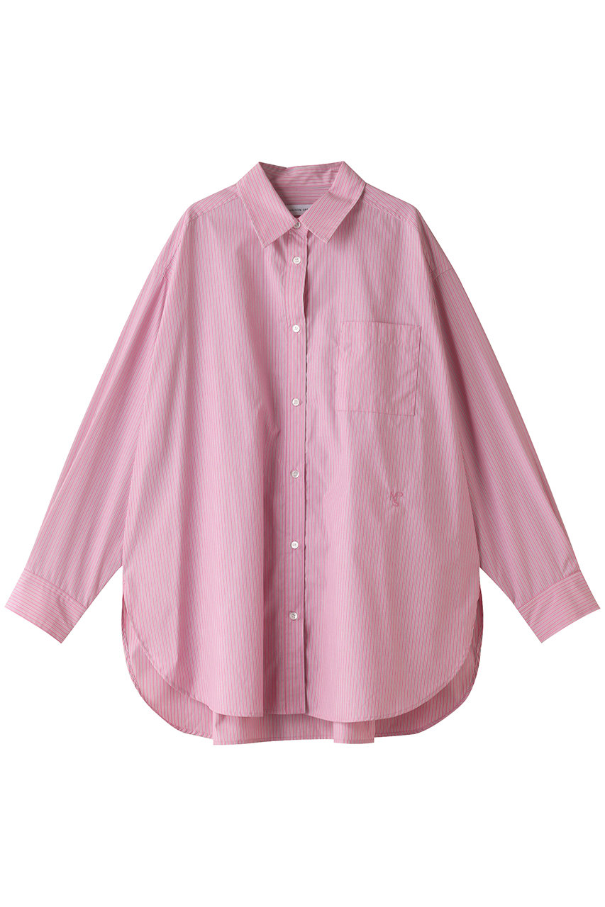＜ELLE SHOP＞ MAISON SPECIAL オーバーサイズカラーシャツ (PNK(ピンク) FREE) メゾンスペシャル ELLE SHOP
