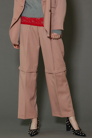 メゾンスペシャル/MAISON SPECIALの2WAYタックパンツ(110600/110601)