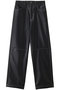 フェイクレザーワイドストレートパンツ メゾンスペシャル/MAISON SPECIAL BLK(ブラック)