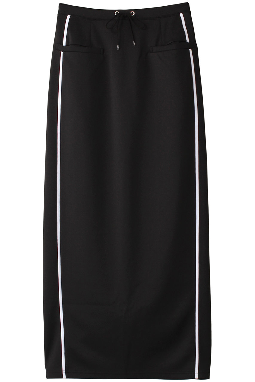 MAISON SPECIAL ジャージサイドラインタイトスカート (BLK(ブラック), FREE) メゾンスペシャル ELLE SHOP