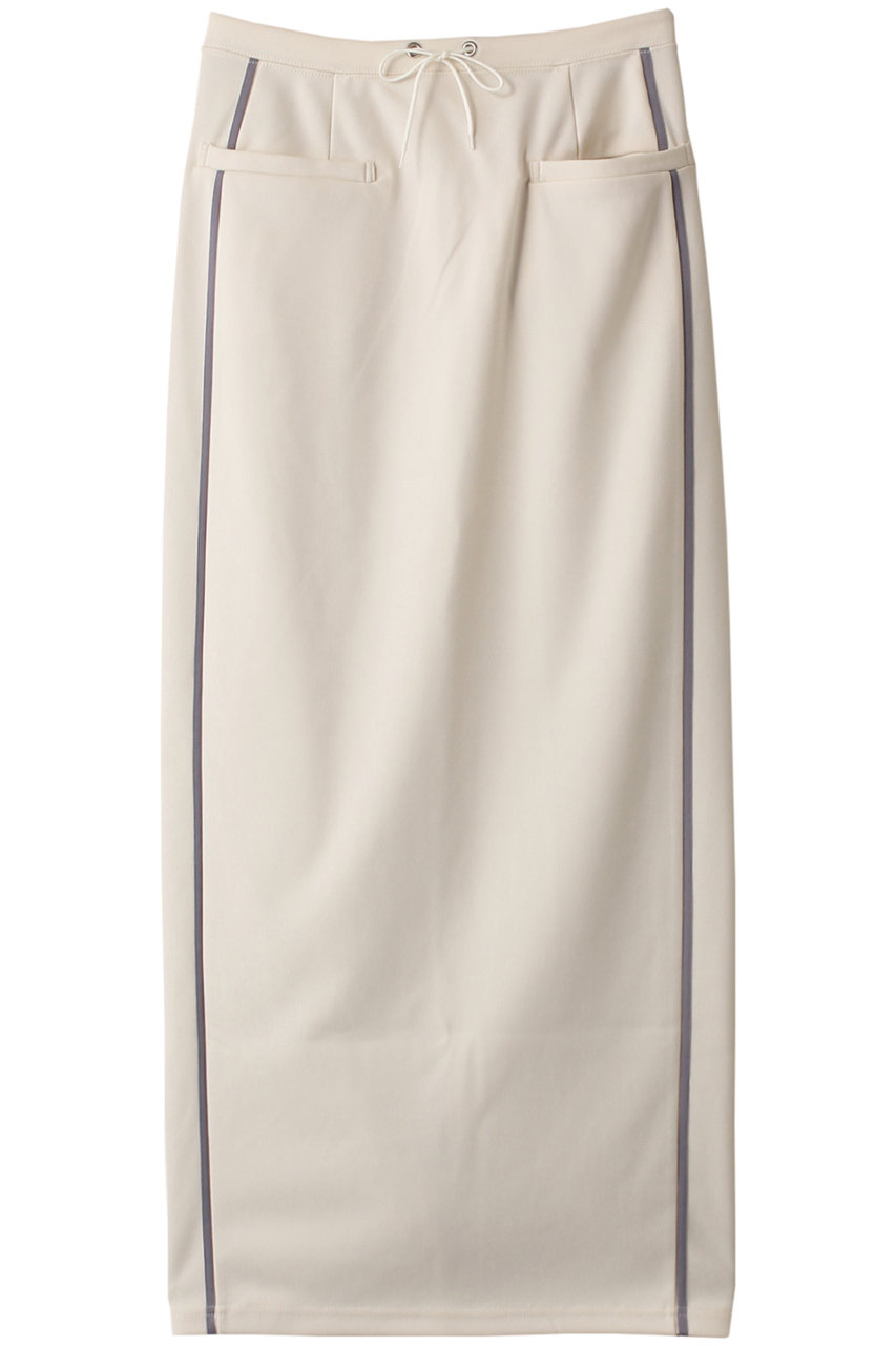 MAISON SPECIAL ジャージサイドラインタイトスカート (WHT(ホワイト), FREE) メゾンスペシャル ELLE SHOP