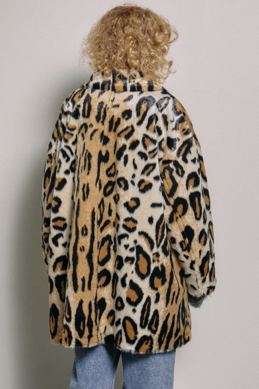 MAISON SPECIAL(メゾンスペシャル)｜Leopard Soutien Colored Fur Coat ...