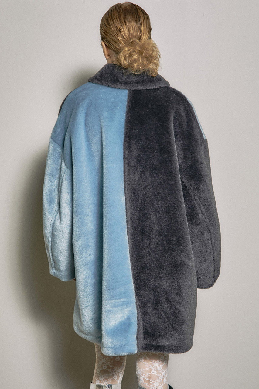 MAISON SPECIAL(メゾンスペシャル)｜Bicolor Soutien Colored Fur Coat ...