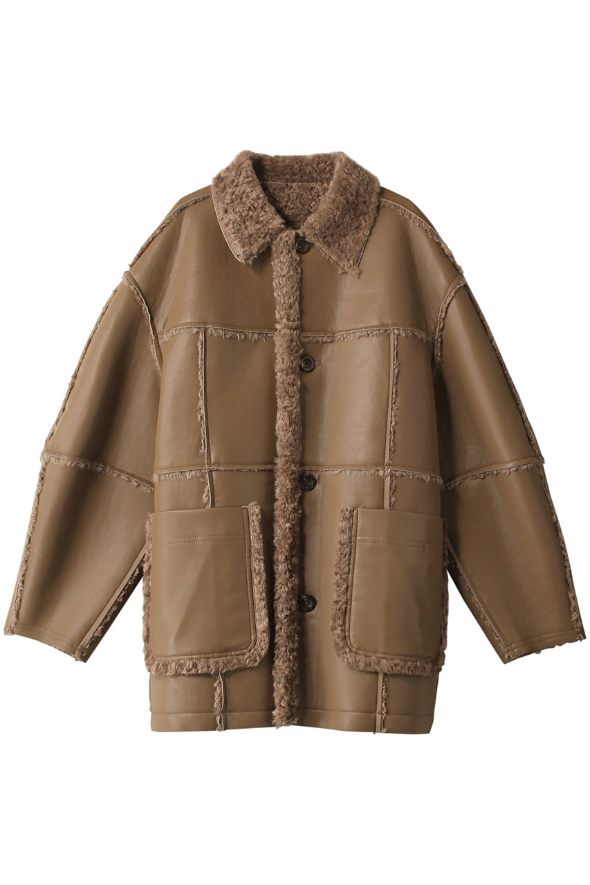 メゾンスペシャル/MAISON SPECIALのReversible Vegan Mouton Coat/リバーシブルヴィーガンムートンコート(BGE(ベージュ)/21232165309)