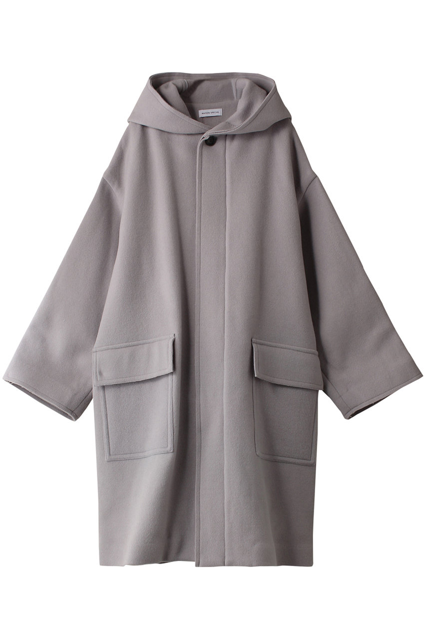 MAISON SPECIAL Hood Overcoat/フードオーバーコート (G.BGE(グレーベージュ), FREE) メゾンスペシャル ELLE SHOP