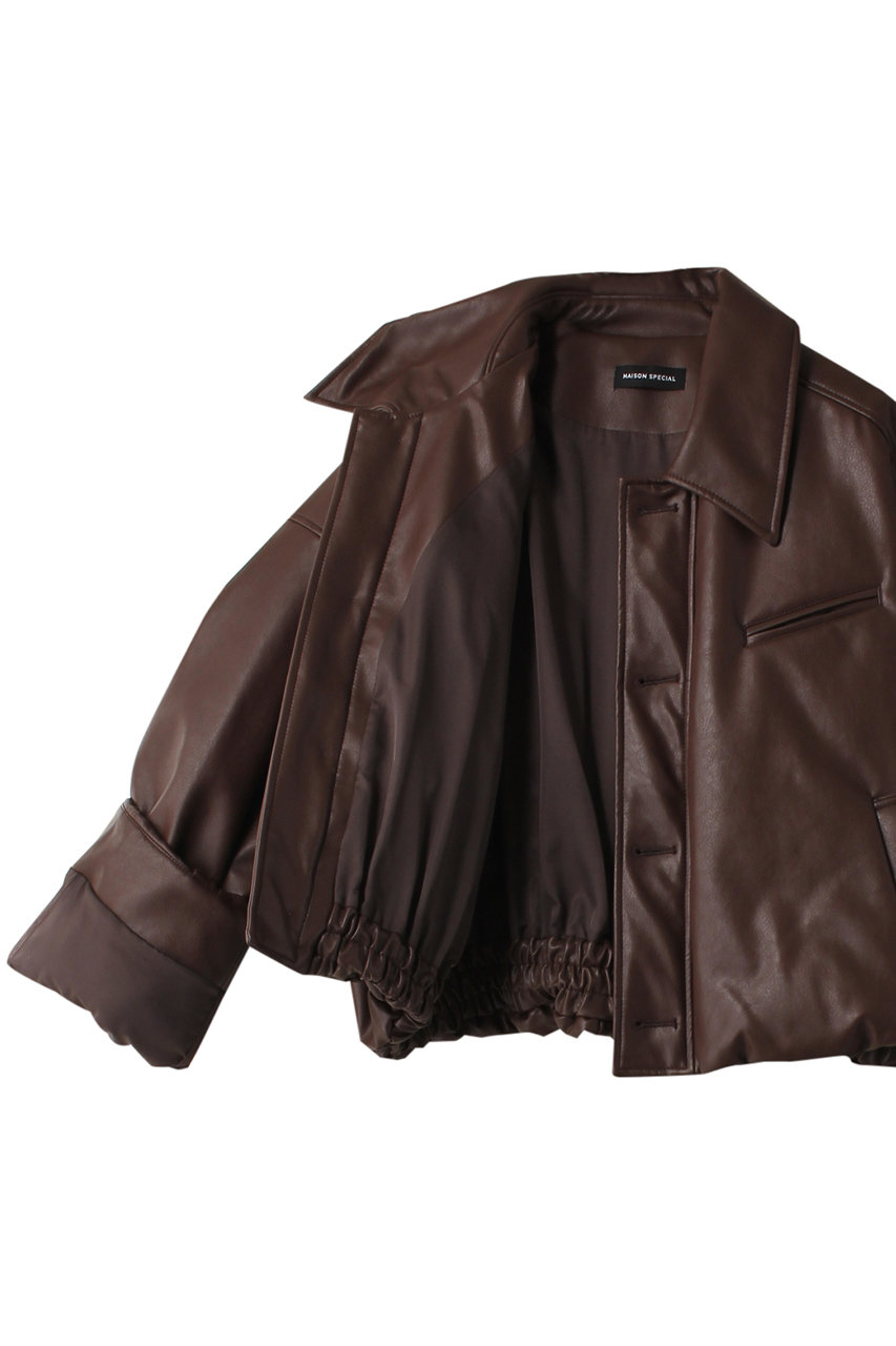 Vegan Leather Balloon Blouson/ヴィーガンレザーバルーンブルゾン