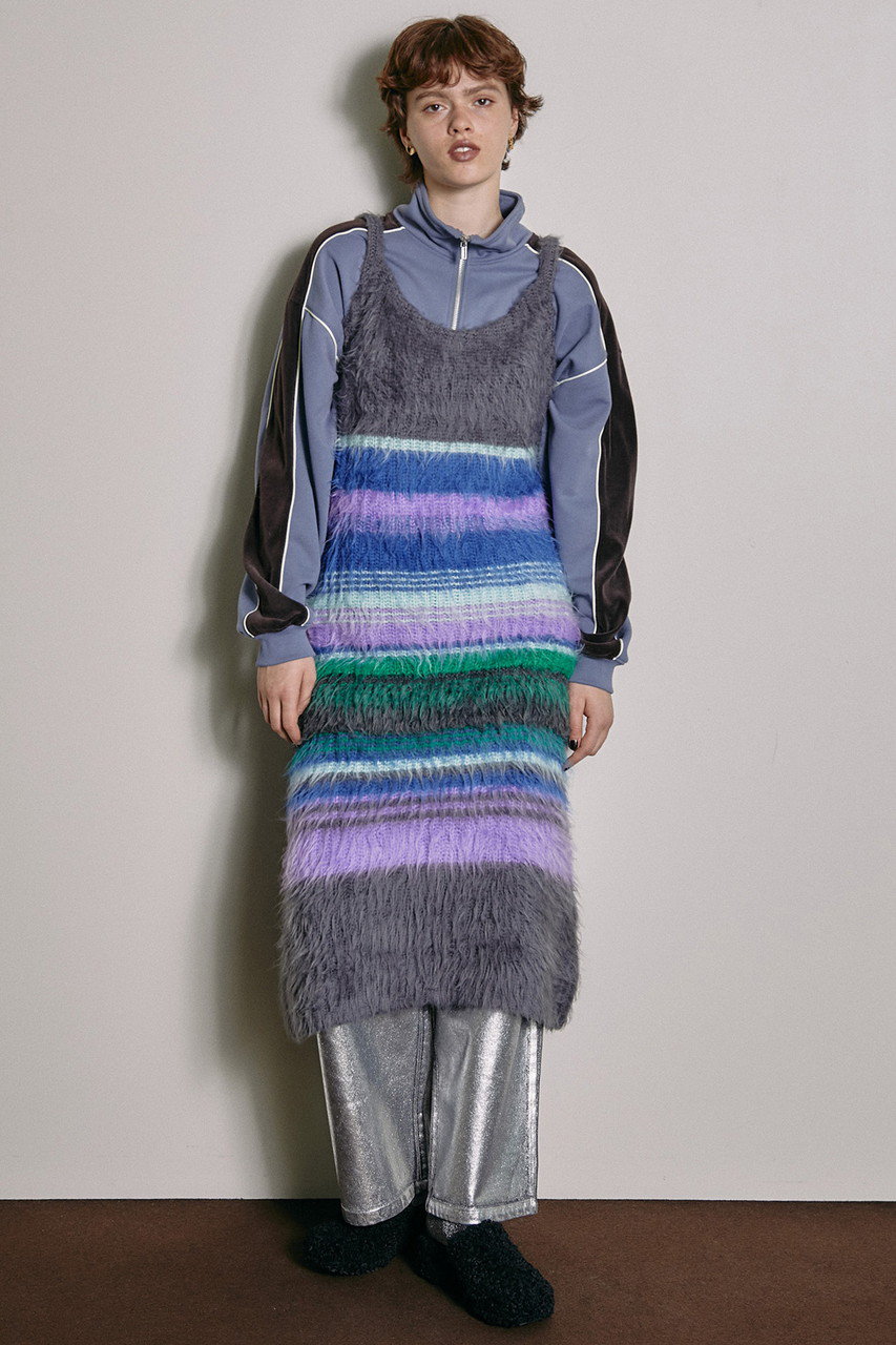 Multicolor Border Knit Dress/マルチカラーボーダーニットワンピース