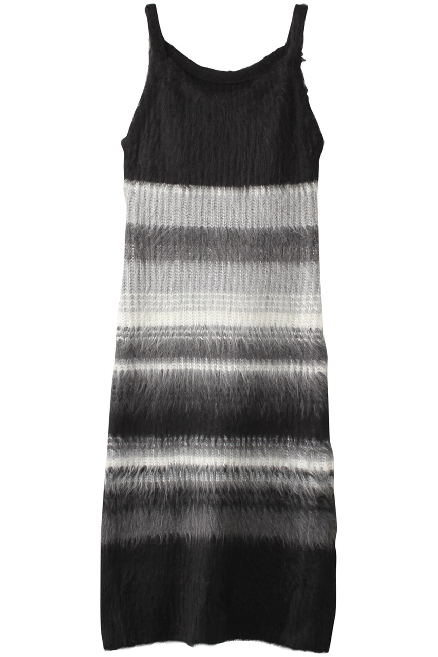 MAISON SPECIAL Multicolor Border Knit Dress/マルチカラーボーダーニットワンピース (BLK(ブラック), FREE) メゾンスペシャル ELLE SHOP