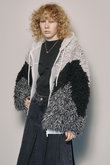 Bicolor Loop Shaggy Knit Cardigan/ループシャギーバイカラーニットカーディガン