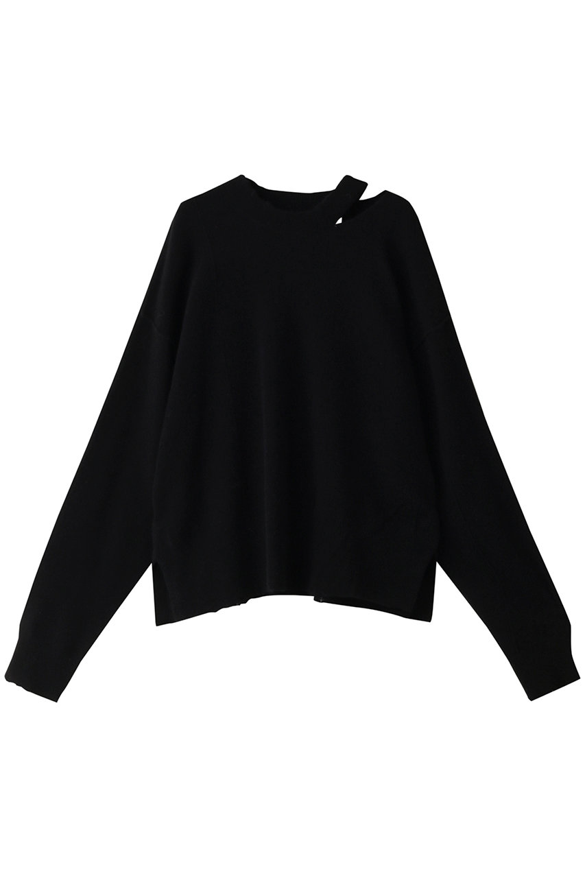 メゾンスペシャル/MAISON SPECIALのCashmere Blend Merino Wool Pullover Knit Wear/カシミヤブレンドメリノウールニットプルオーバー(BLK(ブラック)/21232365107)