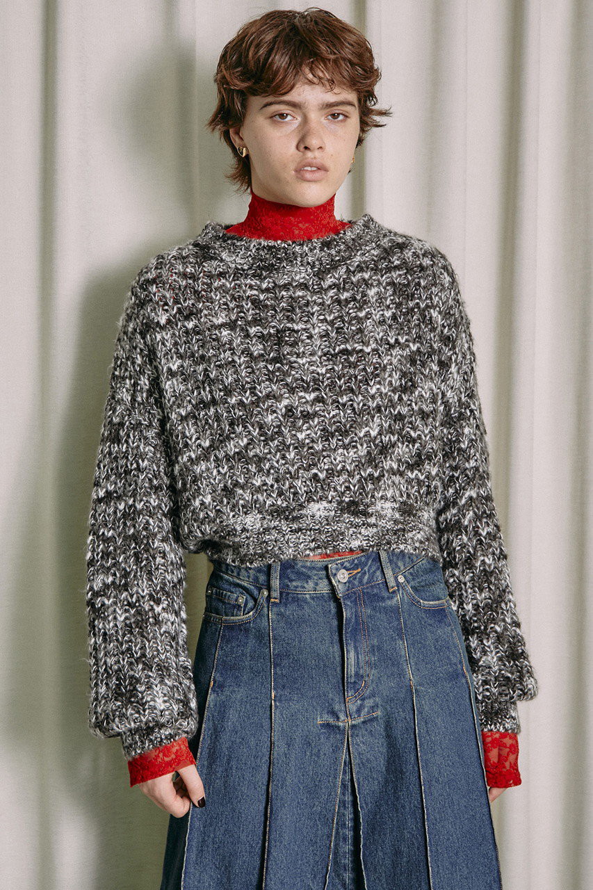 MAISON SPECIAL(メゾンスペシャル)｜Splashed Pattern Knit Wear