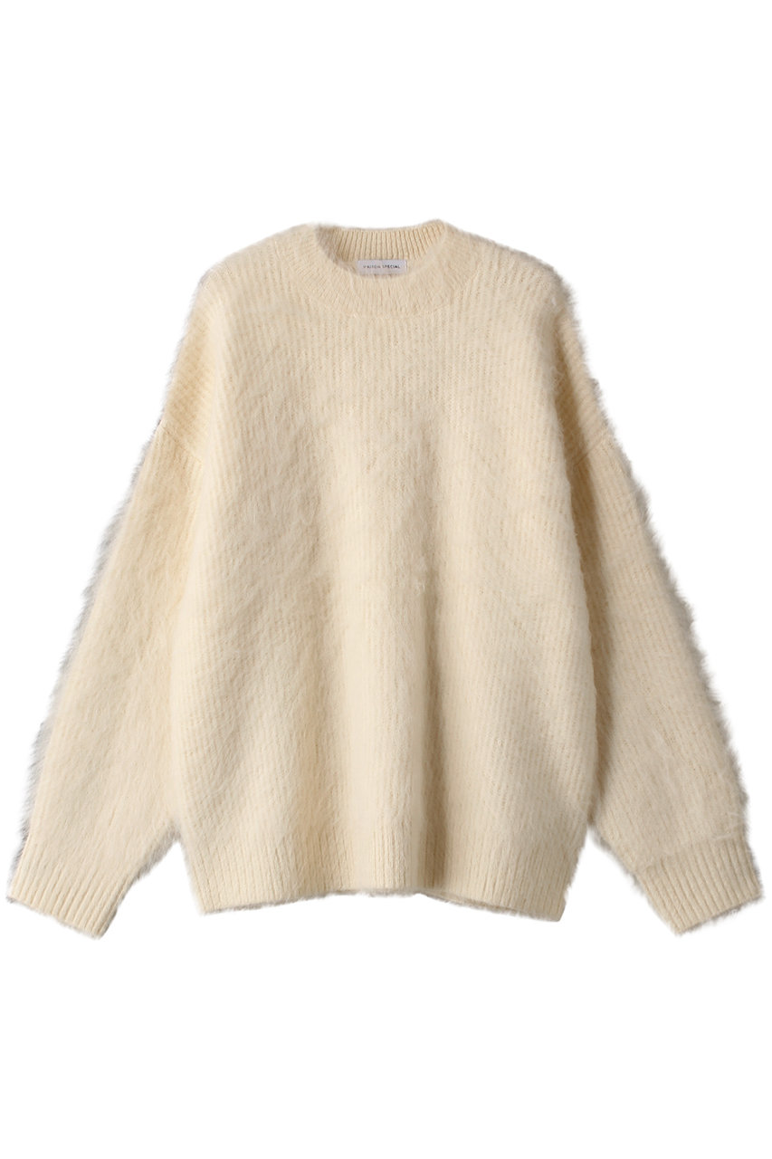 メゾンスペシャル/MAISON SPECIALのShaggy Knit Pullover /シャギーニットプルオーバー(WHT(ホワイト)/21232365709)