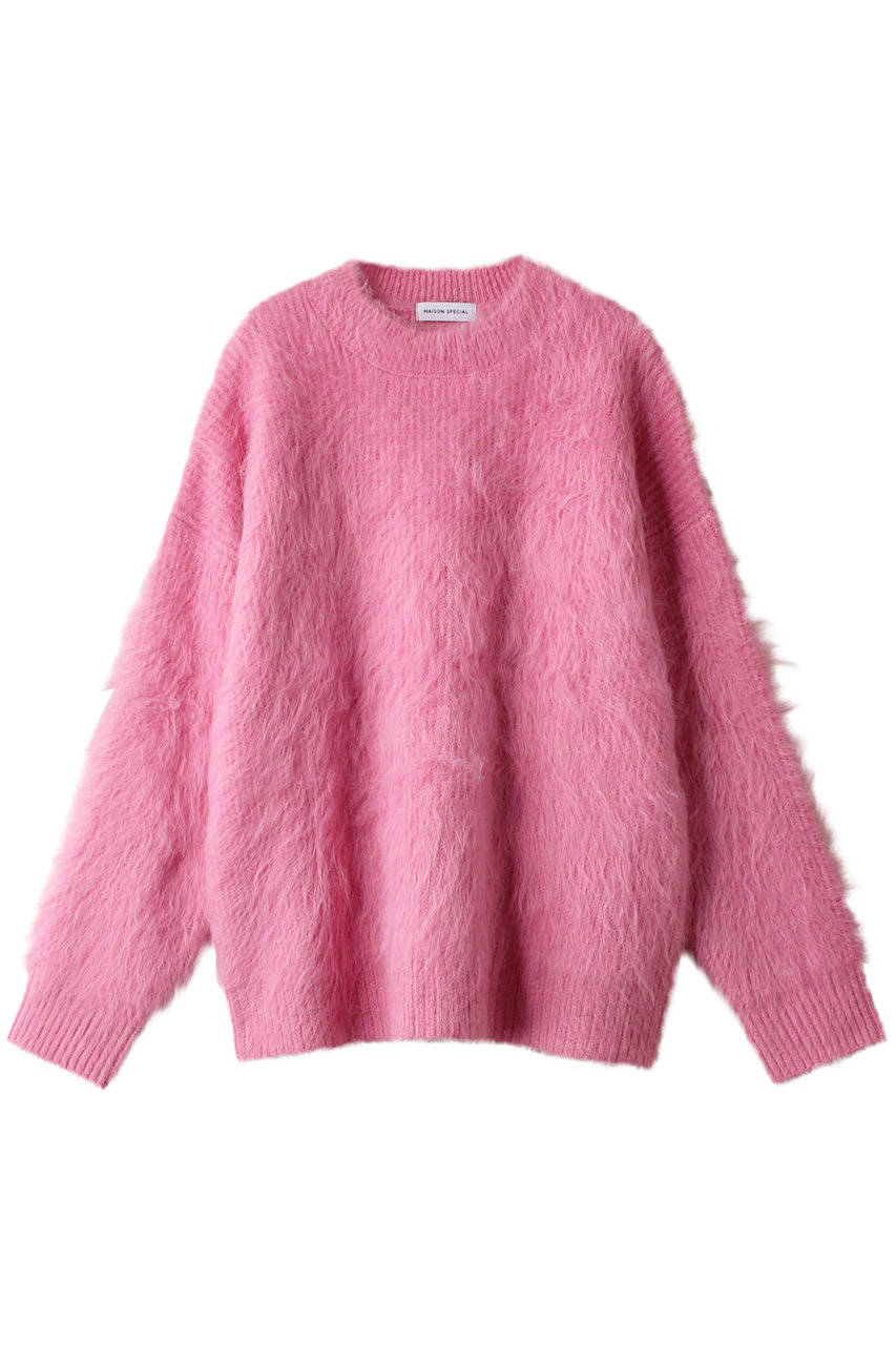 メゾンスペシャル/MAISON SPECIALのShaggy Knit Pullover /シャギーニットプルオーバー(PNK(ピンク)/21232365709)