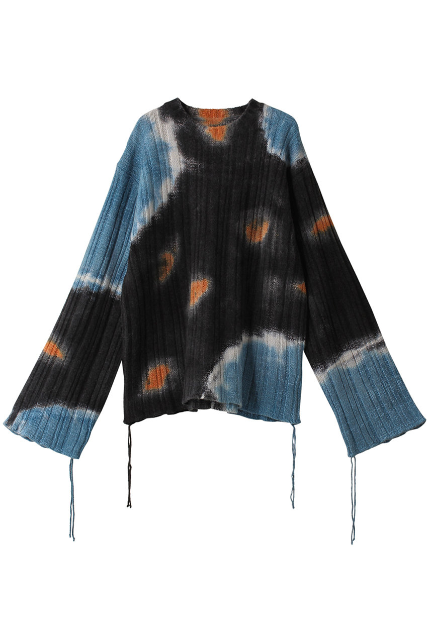 MAISON SPECIAL(メゾンスペシャル)｜Tie-dye Knit Wear/タイダイニット/BLK(ブラック)  の通販｜ELLESHOP・(エル・ショップ)