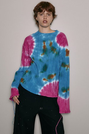 メゾンスペシャル/MAISON SPECIALのTie-dye Knit Wear/タイダイニット(110300/110301)